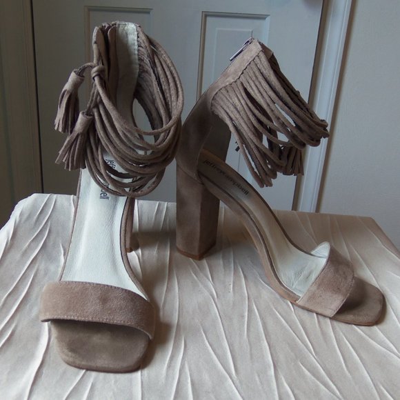 Jeffrey Campbell Formosa Taupe Suede Heels sz 8 - Picture 3 of 9
